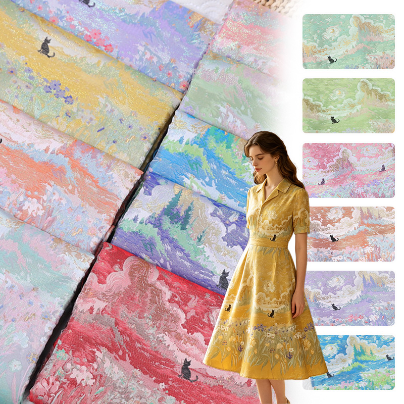 Home Textiles Trends - Nationale trend gouden jacquard brokaat stof