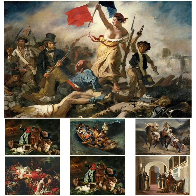 Home Textiles France - Kunstenaar Eugene Delacroix Liberty Leading The
