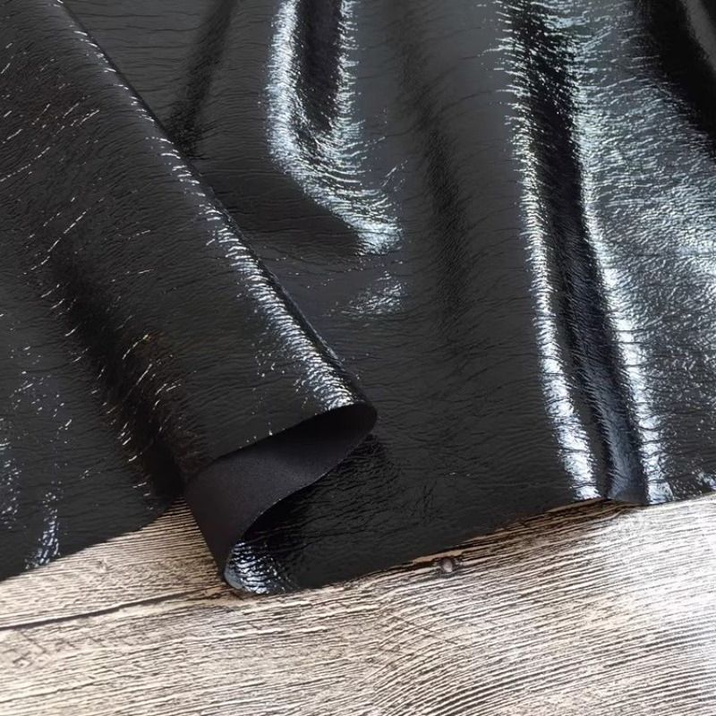 Puur zwarte textuur PU-leer Gl - Home Textiles Design recensie en prijs