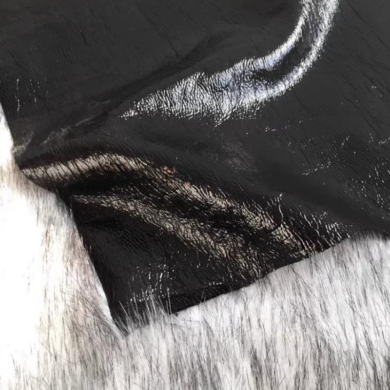 Puur zwarte textuur PU-leer Gl - Home Textiles Design recensie en prijs