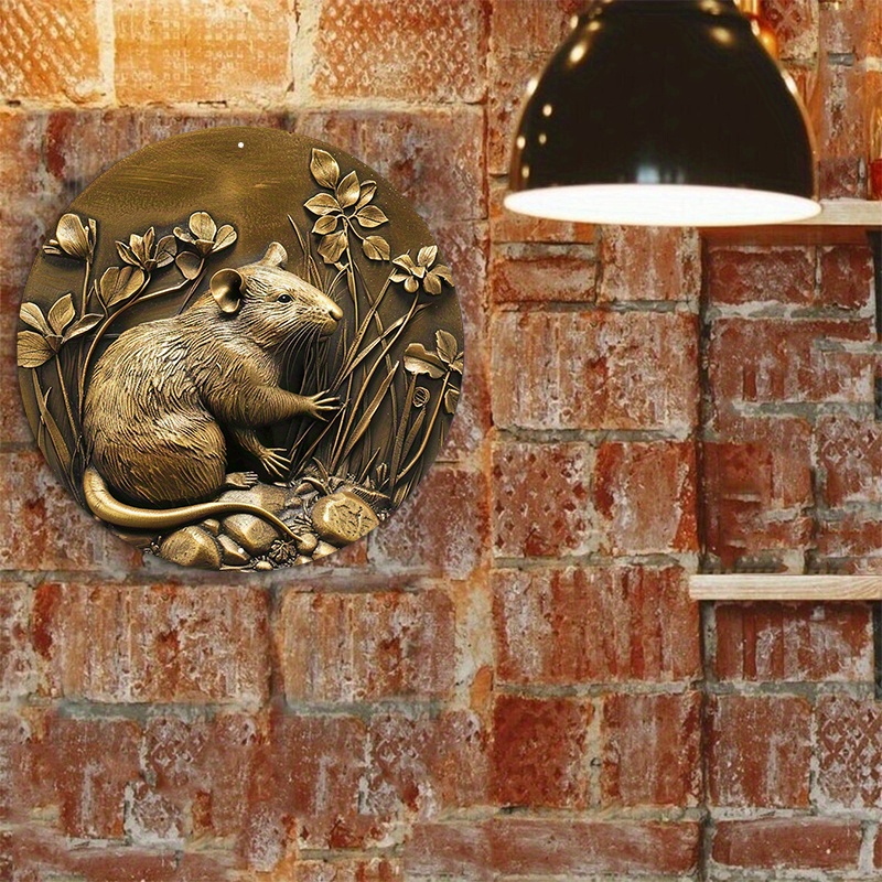 Gouden Rattenbeeld Aluminium M - Home & Hotel Textiles Private Limited recensie en prijs
