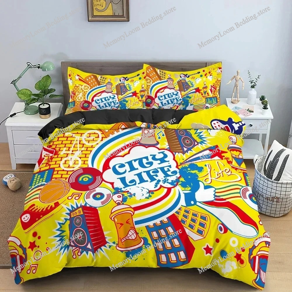 Modetrend Moderne Graffiti Kle - Home Textiles Trends recensie en prijs